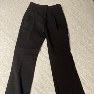 Zara Women's Pants - USA Size M - Black Straight Leg Full Length
